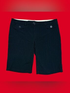 Papaya pinstripe shorts